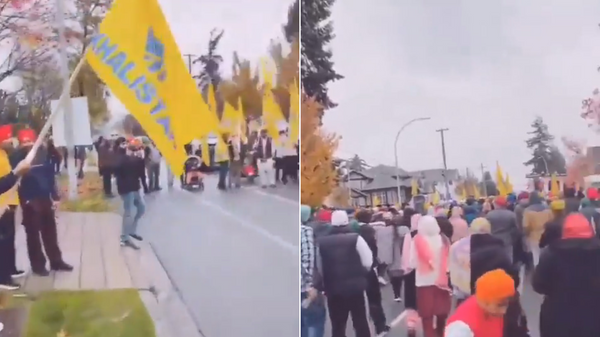 Khalistani extremists march in Canada claiming they are 'owners of Canada' - Sputnik भारत