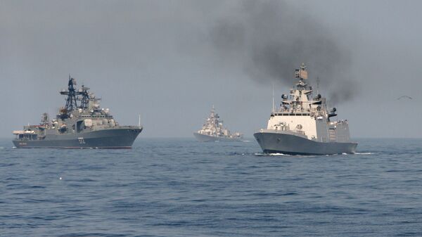 Russian-Indian naval exercise Indra-2014 - Sputnik India