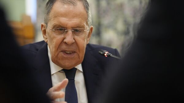 Russian Foreign Minister Sergey Lavrov speaks during talks with Colombian Foreign Minister Luis Gilberto Murillo in Moscow, Russia, Thursday, Nov. 14, 2024. - Sputnik भारत