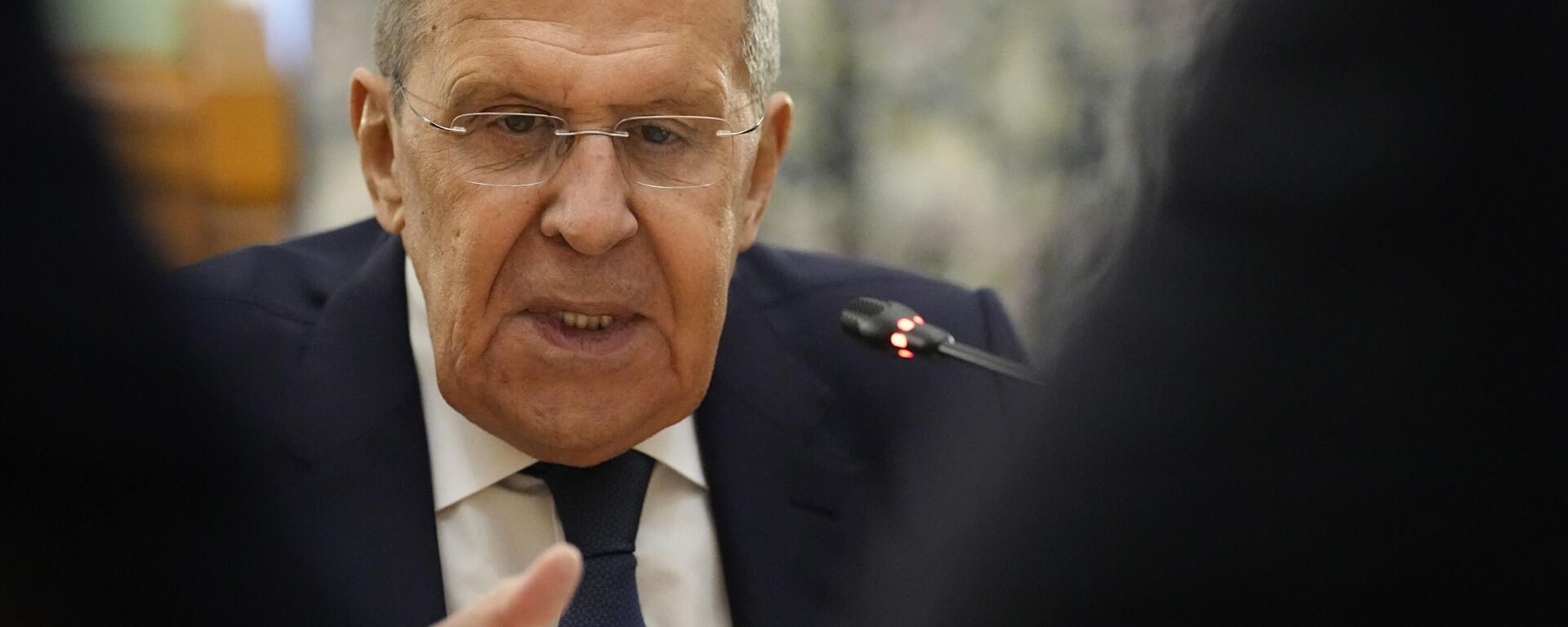 Russian Foreign Minister Sergey Lavrov speaks during talks with Colombian Foreign Minister Luis Gilberto Murillo in Moscow, Russia, Thursday, Nov. 14, 2024. - Sputnik भारत, 1920, 25.12.2024