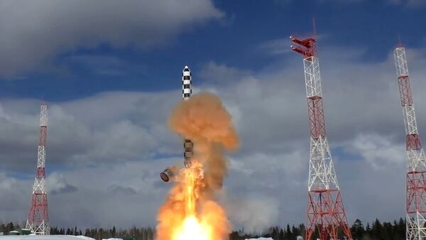 Launch of the Sarmat heavy intercontinental ballistic missile from the Plesetsk launch site - Sputnik भारत
