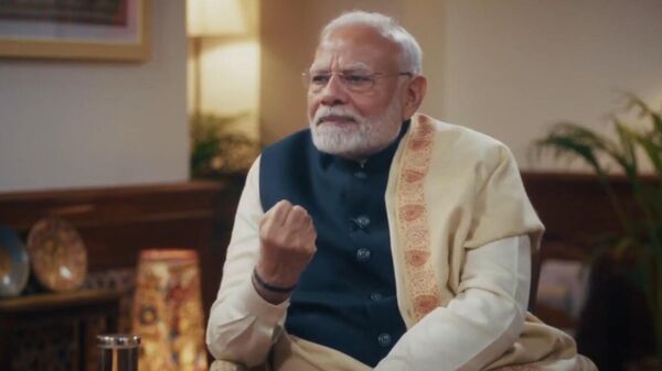 Screen grab from Narendra Modi's interview with Nikhil Kamath - Sputnik भारत