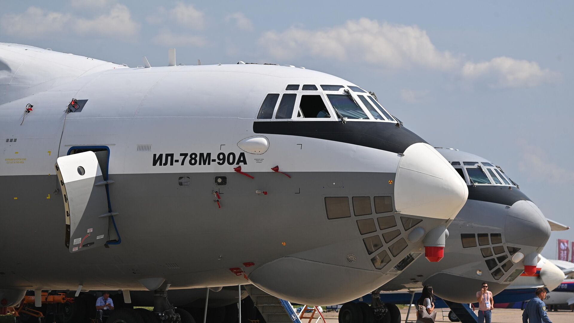 6600123 20.07.2021 Военно-транспортный самолет Ил-78М-90А, представленный на Международном авиационно-космическом салоне МАКС-2021. Евгений Одиноков / РИА Новости - Sputnik India, 1920, 03.03.2025