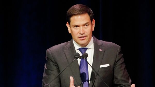 Sen. Marco Rubio, R-Fla., speaks at the Forum Club of the Palm Beaches, Wednesday, Aug. 25, 2021, in West Palm Beach, Fla. Rubio spoke about the situation in Afghanistan, the COVID-19 pandemic and China-US trade. - Sputnik भारत