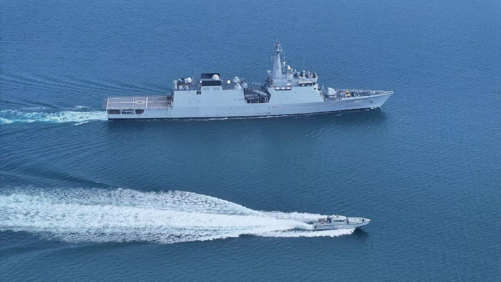Rajnath flags off INS Sunayna’s IOS SAGAR mission from Karwar