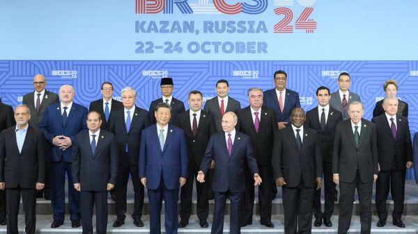 Joint photo session of the heads of delegations of the BRICS countries - Sputnik India