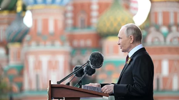 Russian President Putin and foreign leaders at the military parade in honour of the 80th anniversary of Victory. - Sputnik भारत
