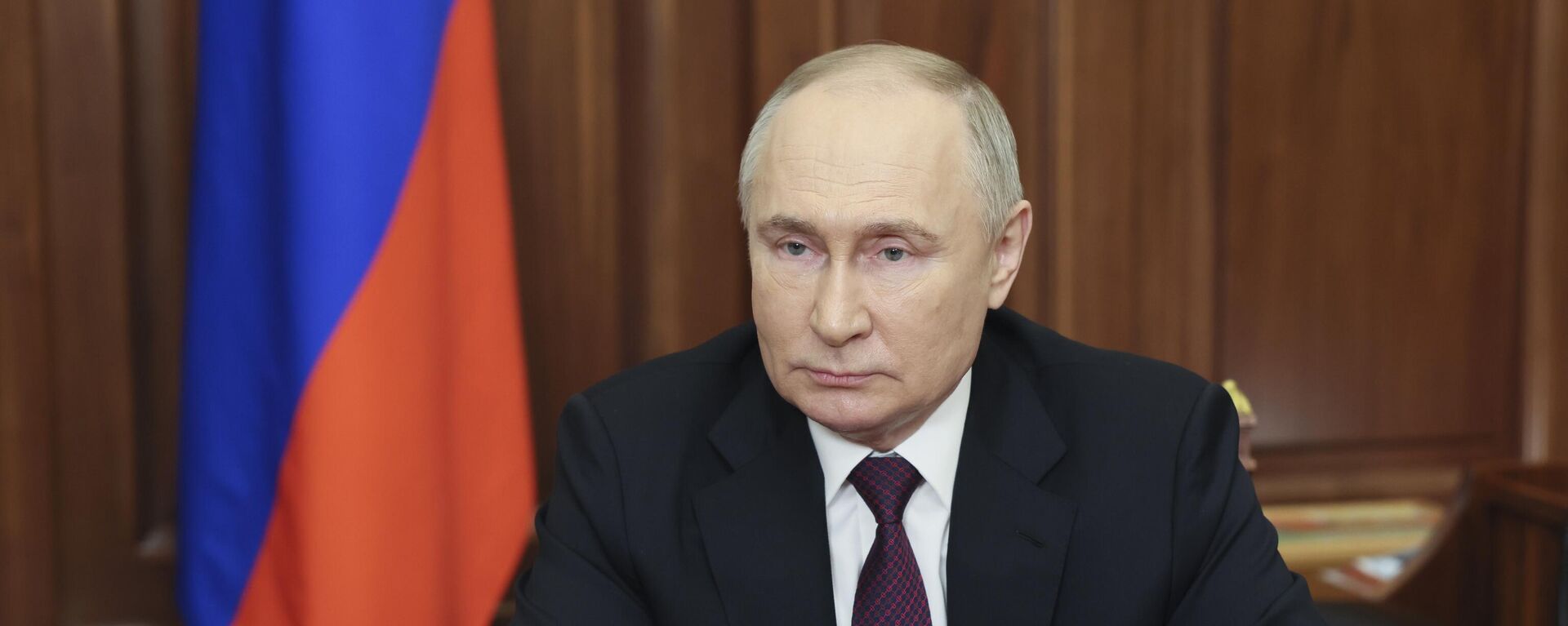 Russian President Vladimir Putin addresses voters in the 2024 presidential election at the Kremlin, in Moscow, Russia, Thursday, March 21, 2024 - Sputnik India, 1920, 11.05.2025