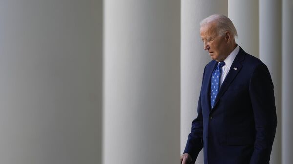 President Joe Biden walks out to speak in the Rose Garden of the White House in Washington Tuesday, Nov. 26, 2024. - Sputnik भारत