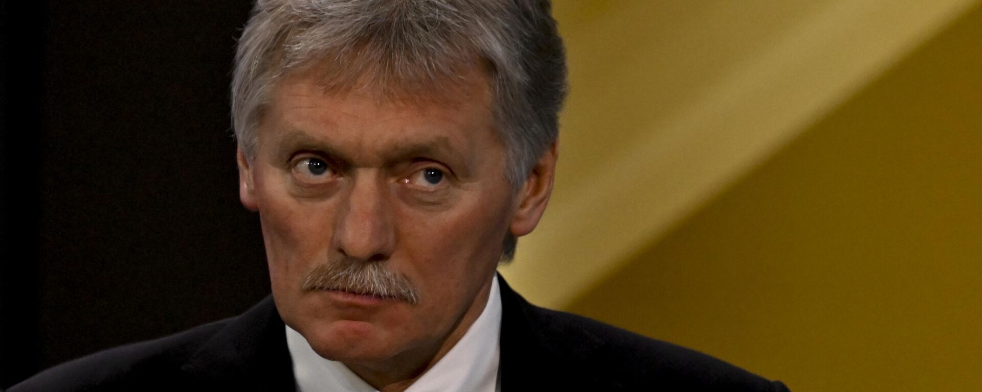Kremlin spokesman Dmitry Peskov moderates Russian President Vladimir Putin's annual special televised question-and-answer session and year-end news conference scheduled to take place at the Gostiny Dvor trade and exhibition centre in Moscow, Russia on December 14, 2023. - Sputnik भारत, 1920, 20.05.2025