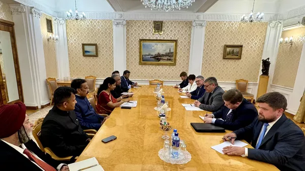 Indian delegation’s meeting with Russian Deputy Foreign Minister Andrey Rudenko in Moscow - Sputnik India