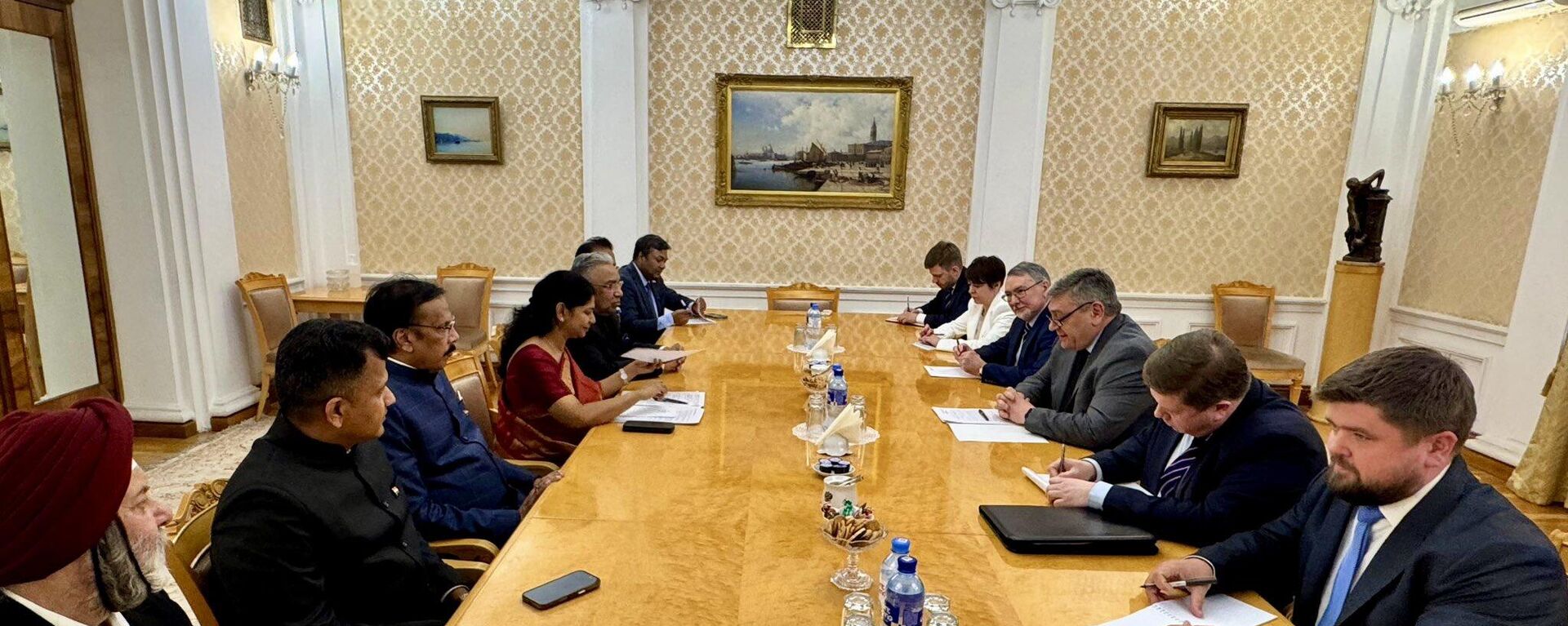 Indian delegation’s meeting with Russian Deputy Foreign Minister Andrey Rudenko in Moscow - Sputnik India, 1920, 24.05.2025