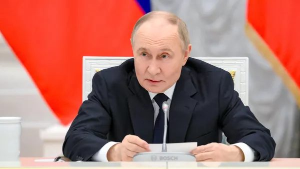 Russian President Vladimir Putin during a meeting with representatives of Russian business circles. - Sputnik India