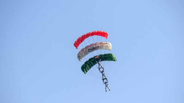 Kolkata, India 16th December 2024 : In a army exercise Indian air force demonstrate their efficiency in sky. Forming Indian national flag tri colour. - Sputnik India
