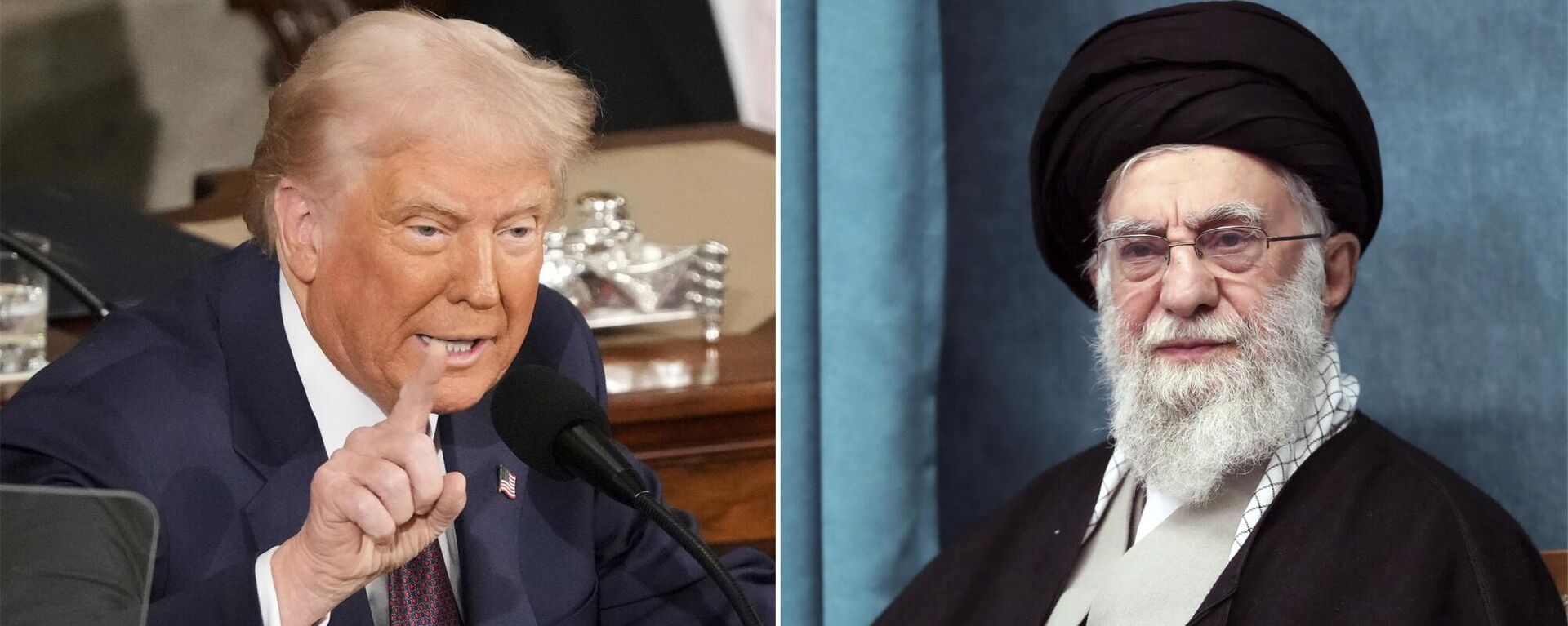 This combo of pictures show President Donald Trump, left, addressing a joint session of Congress at the Capitol in Washington, March 4, 2025 - Sputnik भारत, 1920, 03.06.2025
