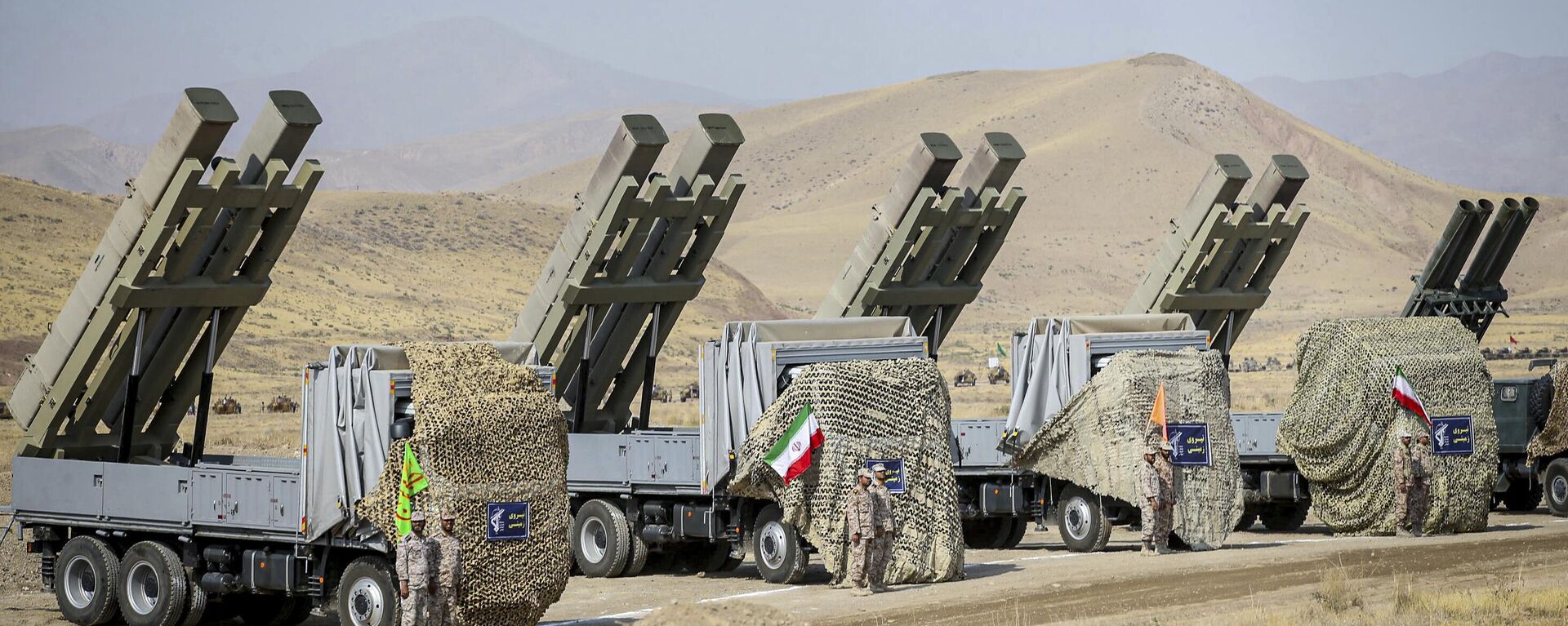 This photo provided by Revolutionary Guard's ground force on Monday, Oct. 17, 2022, shows missile systems in a maneuver in northwestern Iran - Sputnik India, 1920, 13.06.2025