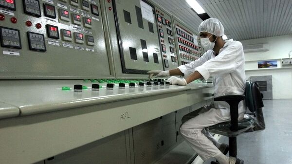 In this Feb. 3, 2007 file photo, a technician works at the Uranium Conversion Facility just outside the city of Isfahan, Iran, 255 miles (410 kilometers) south of the capital Tehran. Iran announced Saturday, Sept. 7, 2019. - Sputnik India
