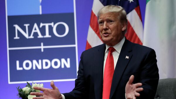 President Donald Trump meets with Italian Prime Minister Giuseppe Conte during the NATO summit at The Grove, Wednesday, Dec. 4, 2019, in Watford, England - Sputnik India