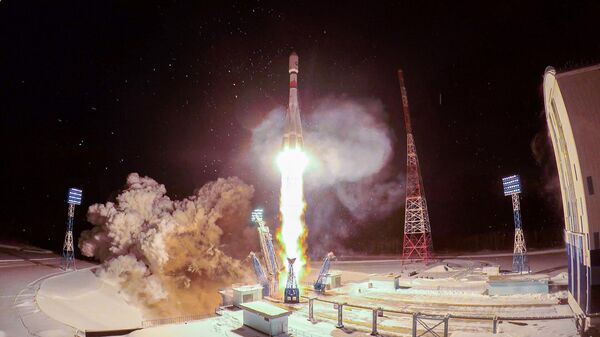 The Soyuz-2.1a rocket equipped with a Fregat upper stage and carrying the Kondor-FKA No.2 radar satellite  blasts off the Vostochny Cosmodrome, in Amur region, Russia. - Sputnik India