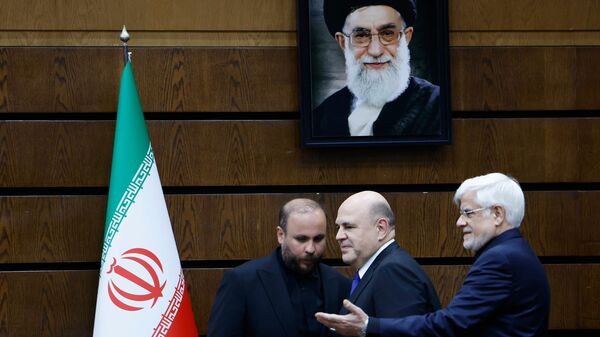 Russia's PM Meets With Iranian First Vice President Mohammad Reza Aref