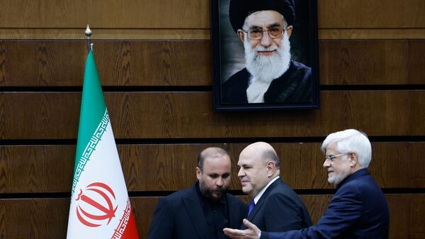 Russian Prime Minister Mikhail Mishustin and Iranian First Vice President of Iran Mohammad Reza Aref - Sputnik India
