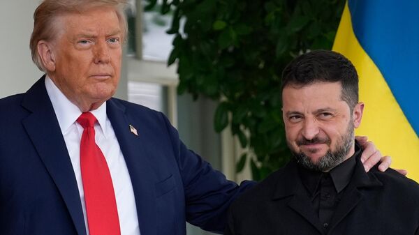 Зеленский прибыл в Белый дом на встречу с президентом США Трампом - Sputnik भारत