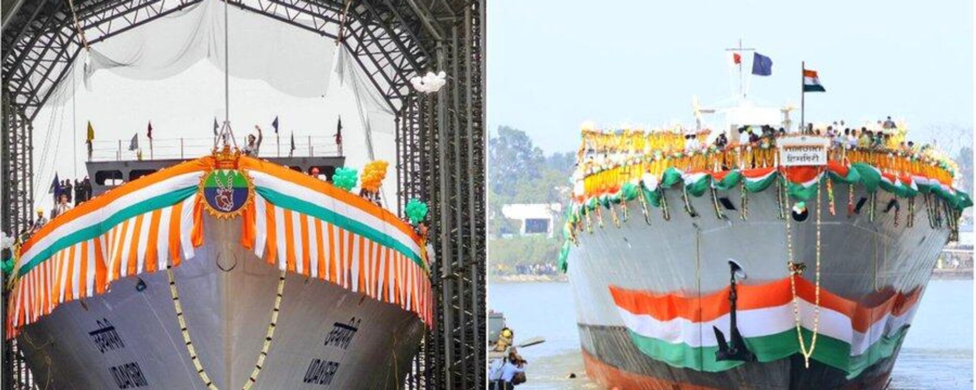 On 26 August 2025, the Indian Navy simultaneously commissioned two state-of-the-art stealth frigates, Udaygiri (F35) and Himgiri (F34) - Sputnik India, 1920, 26.08.2025