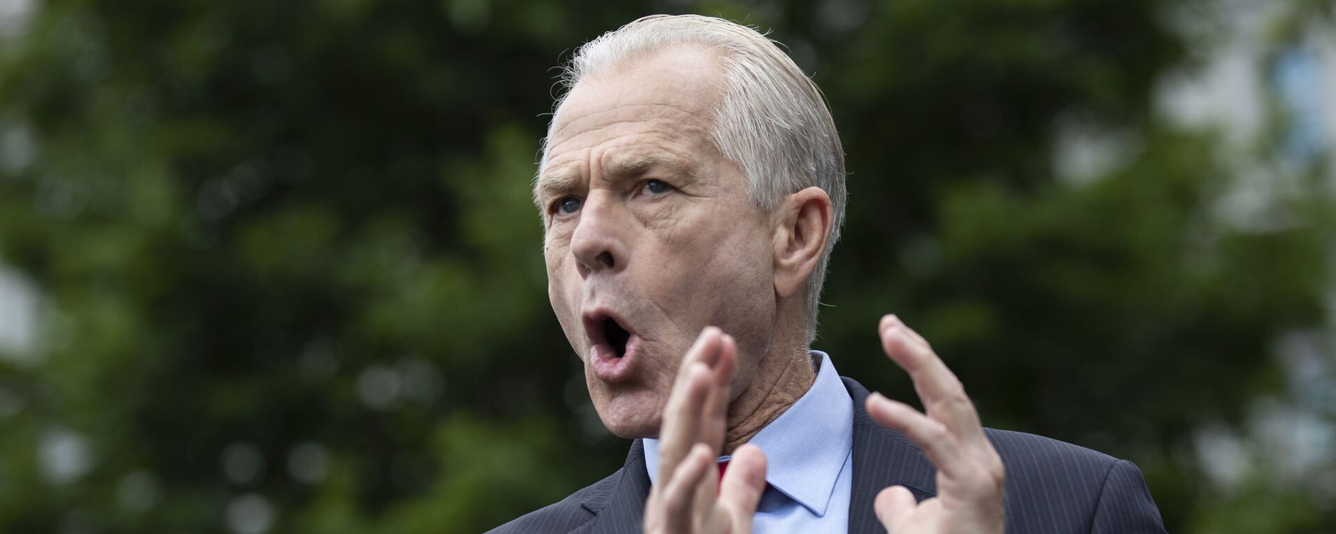 White House trade adviser Peter Navarro speaks with reporters at the White House, Thursday, June 18, 2020, in Washington. - Sputnik India, 1920, 05.09.2025