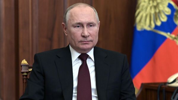Putin da un mensaje a la nación sobre el reconocimiento de las repúblicas de Donetsk y Lugansk - Sputnik India