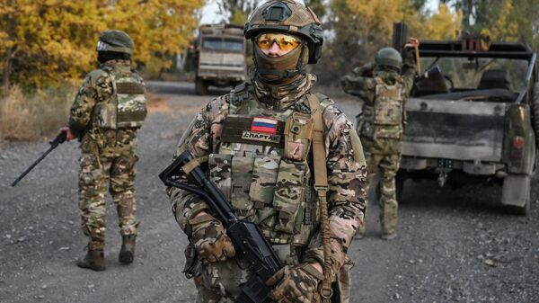 Combat operation of the remote mining system Zemledeliye of the Center troop group - Sputnik India