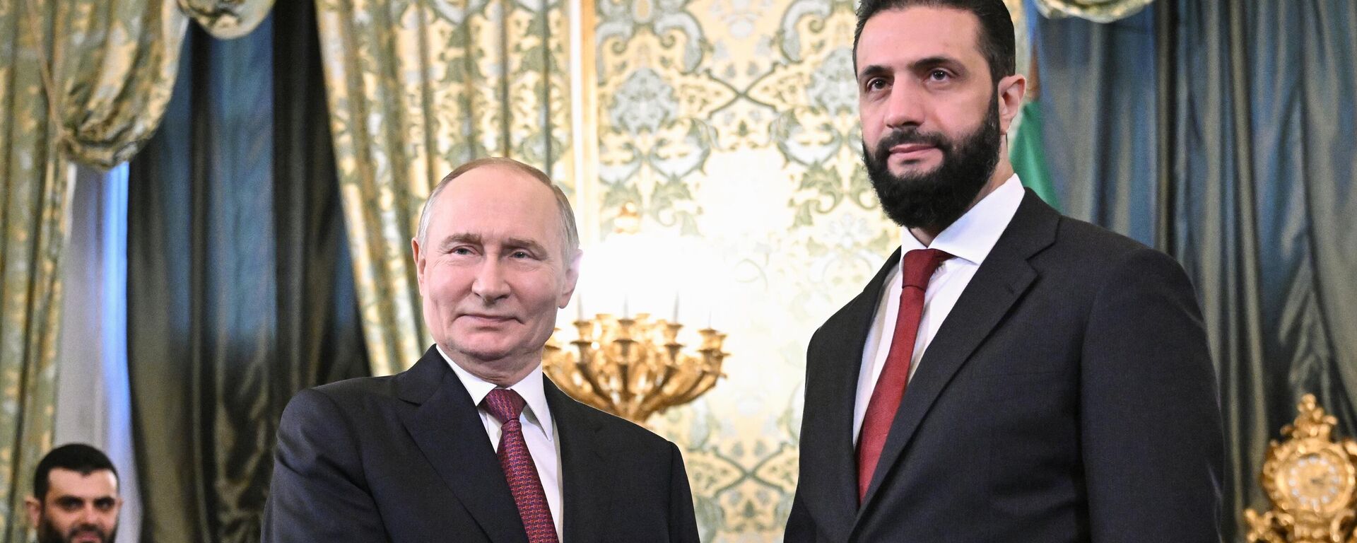 Встреча президента Владимира Путина и президента Сирии Ахмеда аш-Шараа - Sputnik भारत, 1920, 15.10.2025