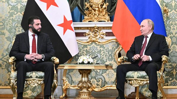 Встреча президента Владимира Путина и президента Сирии Ахмеда аш-Шараа - Sputnik भारत