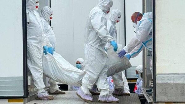 Exchange of bodies of fallen servicemen within the framework of the Istanbul agreements between Russia and Ukraine. - Sputnik भारत