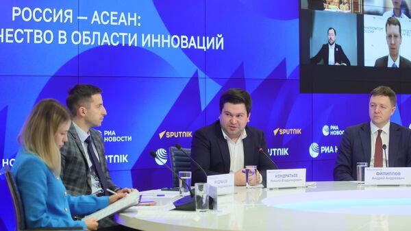 Video bridge Moscow — Bangkok — Makati — Phnom Penh — Cyberjaya — Hanoi on the topic: Russia — ASEAN: Cooperation in the Field of Innovation. - Sputnik भारत