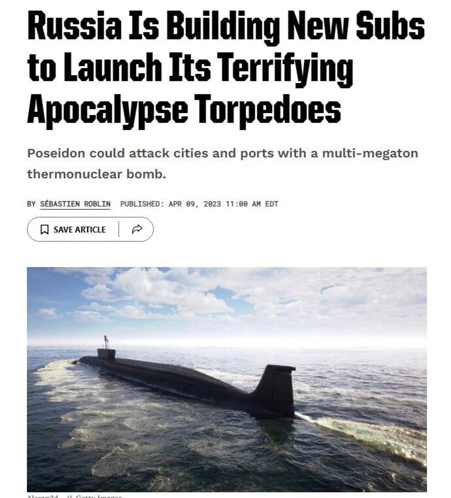 A screenshot from Popular Mechanics A screenshot from Popular Mechanics - Sputnik भारत