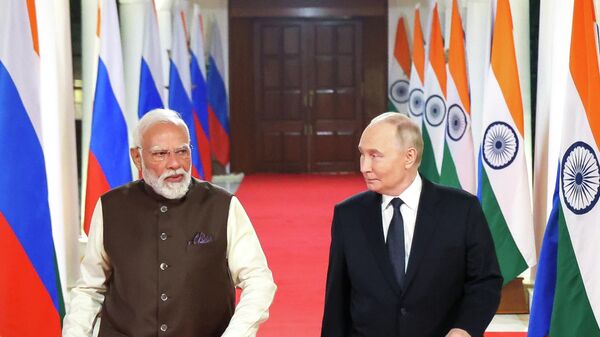 Indian Prime Minister Narendra Modi and Russian President Vladimir Putin - Sputnik India