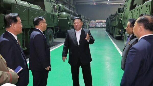 North Korean leader Kim Jong-un visits one of the country’s leading defense industrial enterprises. File photo - Sputnik India