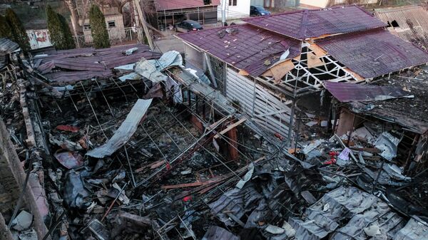 Consequences of the Ukrainian Armed Forces' UAV attack on the village of Khorly in the Kherson region - Sputnik भारत