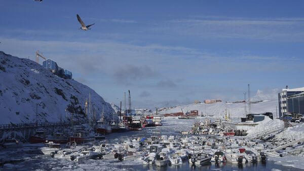 Harbour of Nuuk, Greenland, on March 4, 2025. - Sputnik India