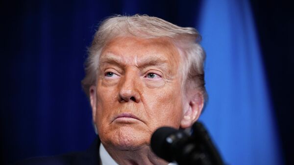 President Donald Trump attends a joint news conference with Ukraine's Zelensky - Sputnik भारत