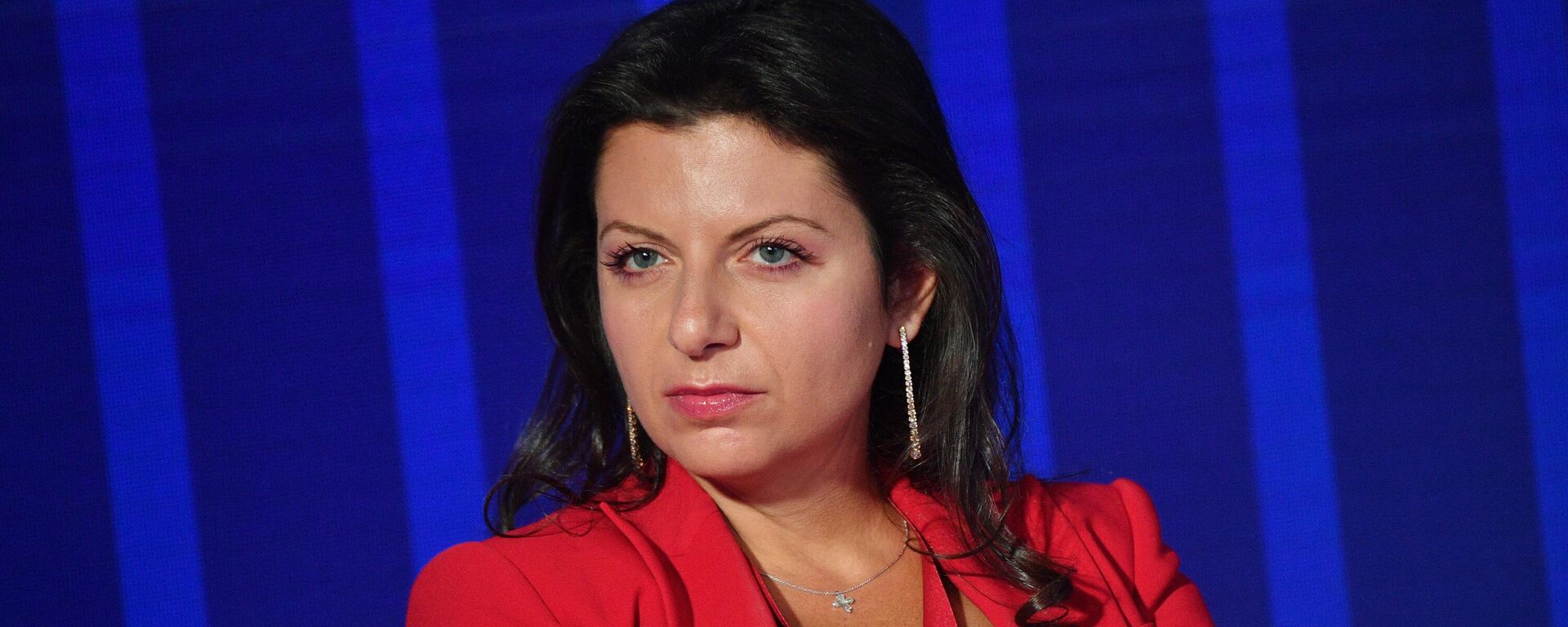 Margarita Simonyan, the editor-in-chief of RT and Rossiya Segodnya, Sputnik's parent media group, at the plenary session Fighting for digital sovereignty. How to Preserve a Common Information Space? at the St. Petersburg International Economic Forum 2021 at the Expoforum Exhibition and Convention Centre. - Sputnik India, 1920, 18.01.2026