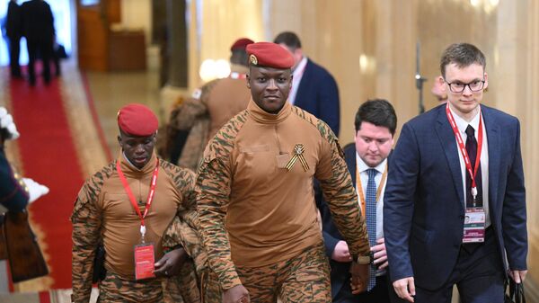 Burkina Faso President Ibrahim Traore arrives in the Kremlin to take part in festivities dedicated to the 80th anniversary of Victory in the Great Patriotic War. May 9, 2025. - Sputnik India