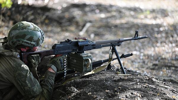  A Russian serviceman  is seen destroying Ukrainian targets in the special military operation zone. File photo - Sputnik भारत