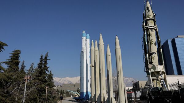 Iranian missiles are displayed in a park in Tehran, Iran, January 31, 2026. - Sputnik भारत