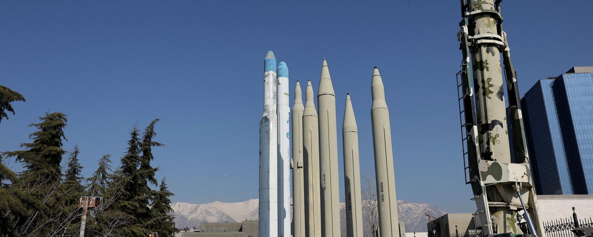 Iranian missiles are displayed in a park in Tehran, Iran, January 31, 2026. - Sputnik भारत, 1920, 02.03.2026