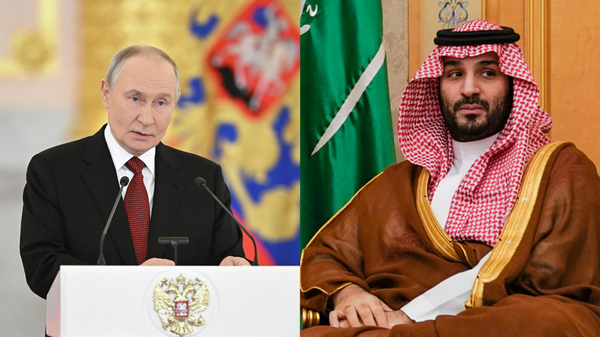 Russian president Vladimir Putin and Saudi Crown Prince Mohammed bin Salman Al Saud - Sputnik India