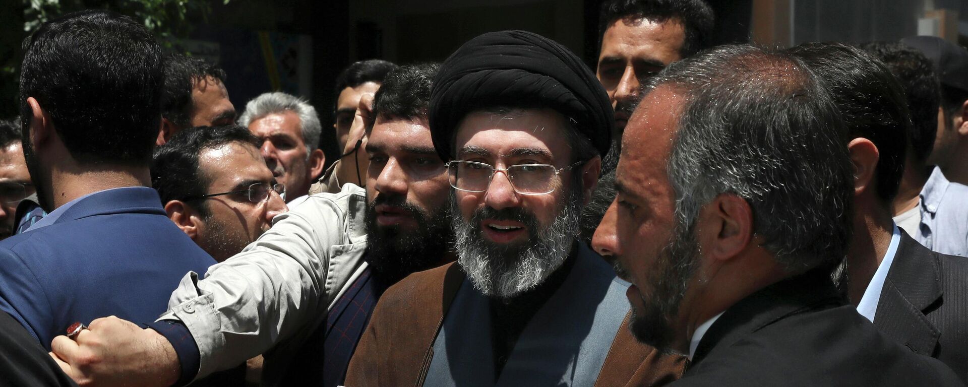 Mojtaba Khamenei, the son of Iranian Supreme Leader Ayatollah Ali Khamenei, center, attends the annual Quds, or Jerusalem Day rally in Tehran, Iran, on May 31, 2019 - Sputnik India, 1920, 14.03.2026