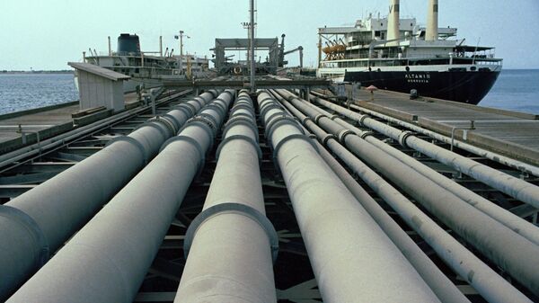 A view of the pipes and a tanker on Kharg jetty in Iran, seen July 1971.   - Sputnik भारत