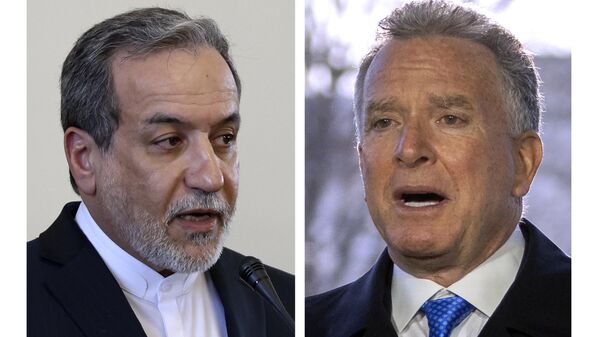 This combo shows Iranian Foreign Minister Abbas Araghchi, left, pictured in Tehran, Iran, Tuesday, Feb. 25, 2025 and Steve Witkoff, right, White House special envoy, pictured in Washington, Wednesday, March 19, 2025 - Sputnik India