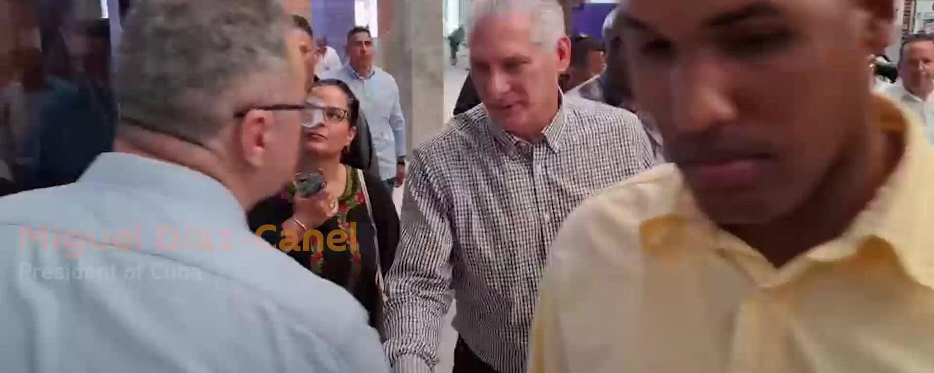 Cuban President visits Sputnik’s booth at Patria Colloquium - Sputnik भारत, 1920, 17.04.2026